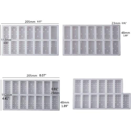 DIY Domino Resin Molds Domino Epoxy Resin Molds Silicone Domino Game Mold Silicone Molds for Domino DIY Resin Art Crafts