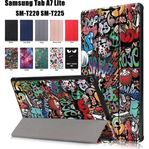 For Samsung Galaxy Tab A7 Lite 8.7 SM-T220 SM-T225 Tablet Cover Smart Leather Cover Flip Cover PU Stand Tablet Case
