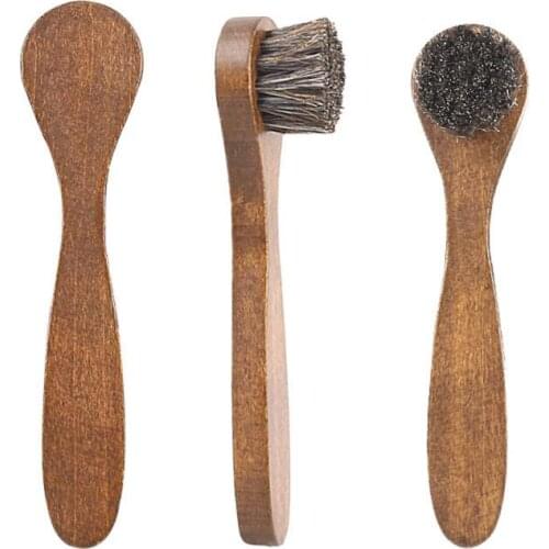 Wooden Long Handle Shoe Brushes Shoe-polish Applicator