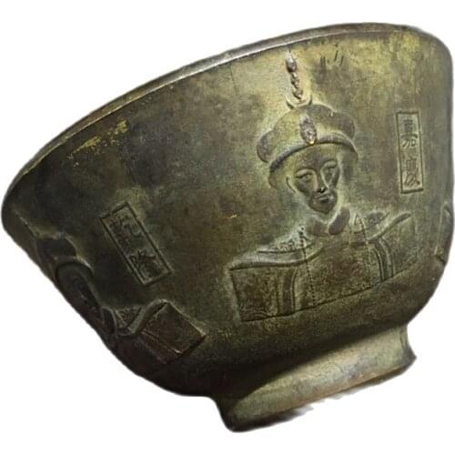 Family decoration collection of bronze bowls of five emperors