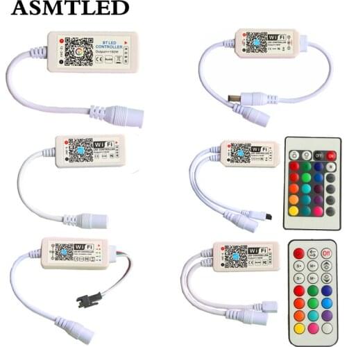 Magic Home Single Color / RGB / RGBW / RGB IR / RGBW IR / RGB RF / RGBW RF / 5V Pixel / 12V Pixel Bluetooth WiFi LED Controller