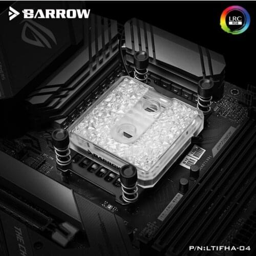 Barrow Icicle series jetting type micro waterway CPU block (Acrylic Edition) for AMD platform LTIFHA-04