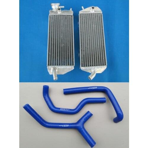L&R Aluminum Radiator for Gas Gas EC450 EC515 FSR450 FSR515 2007-2011 FSR/EC 450/515 4-Stroke & Silicone Coolant Hose