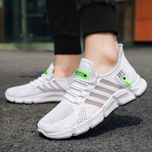 Mens Sneakers Men Casual Shoes 2021 New Breathable Mesh Black Men Shoes Spring High Quality Tenis Shoes Zapatillas Hombre