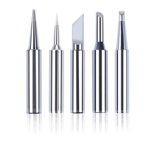 5Pcs I+B+K+2.4D+3C Soldering Iron Pure Copper 900M Soldering Iron Head Set Inside Hot Bare Copper Electric Soldering Iron Tip