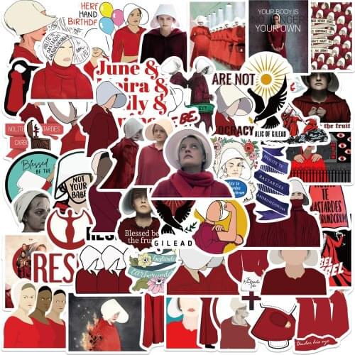 25/50PCS TV Series The Handmaids Tale Stickers Waterproof DIY Computer Trunk Stickers Prop Halloween