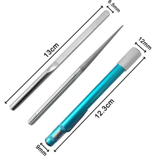 Knife Sharpener Portable Retractable Diamond Sharpening Steel Rod Suitable For Kitchen Outdoor Better Abrasive Grains