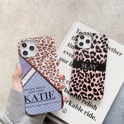 Anti-knock Case For Apple Iphone 12 11 Pro Max Magazine Leopard Half-Pack IMD Shockproof Cover For Iphone 8 Plus Xr Accessories