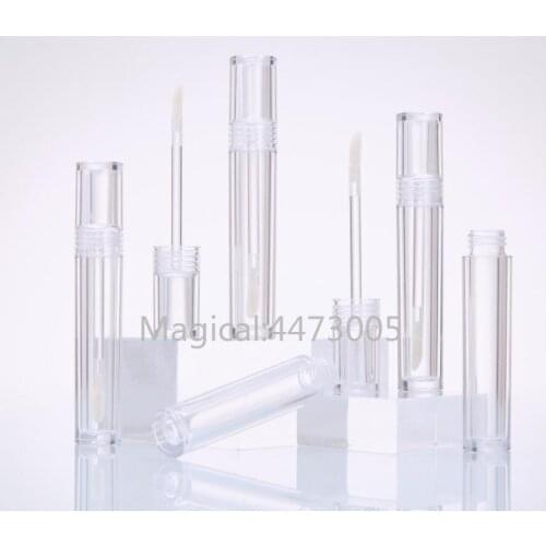 10-100PCS 5ml Empty Lip Gloss Tube,DIY Round Portable Liquid Lipstick Bottle Clear Lip Gloss Bottle Lipgloss Tubes Wholesale