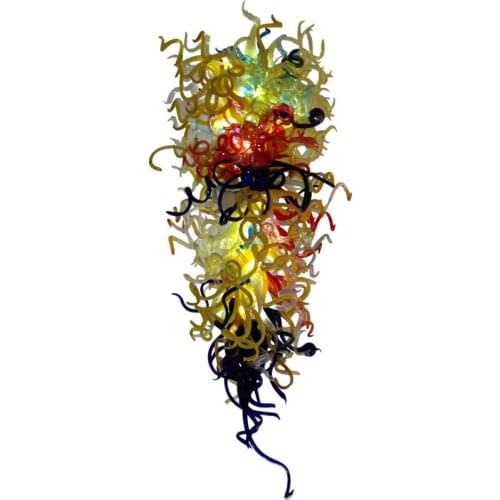 Modern Hand Blown Glass Chandelier Nordic Restaurant Luxury Hotel Engineering Chain Living Room Art Lighting