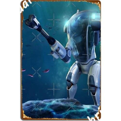 Subnautica Games Metal Sign Design Club Home Club Bar Poster Tin Sign Posters