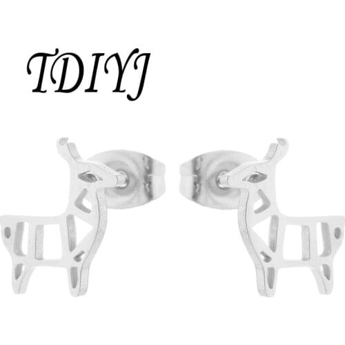 TDIYJ 3Pairs/lot Stainless Steel Minimalist Cute Sheep Earring Women Hot Birds Earring Jewelry Gift