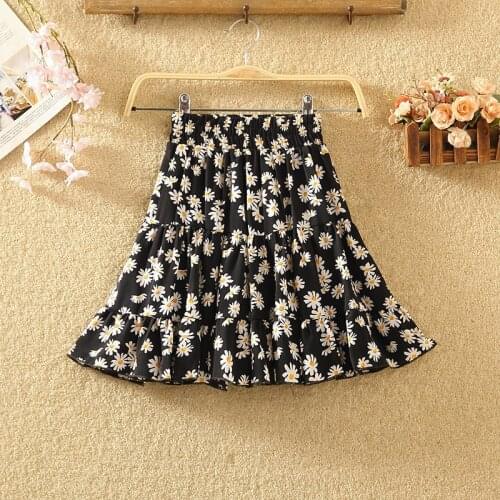 Floral Print Boho Short Skirts Womens 2020 Summer Beach Bohemian Mini Skirt High Waist Chiffon Skirt Lady Slim Bottoms Y188