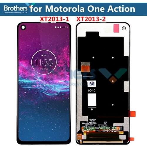 Original For Motorola One Action Vision LCD Display Touch Screen Digitizer for XT2013-1 XT2013-2 Screen Assembly XT1970-1 6.3"