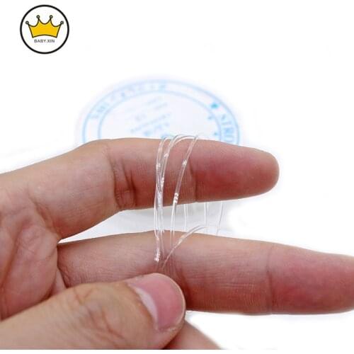 1Roll Clear Elastic Line Crystal Line Beaded Line Bracelet Transparent Bracelet Wear-resistant Bead Line Diy Handmade Rope