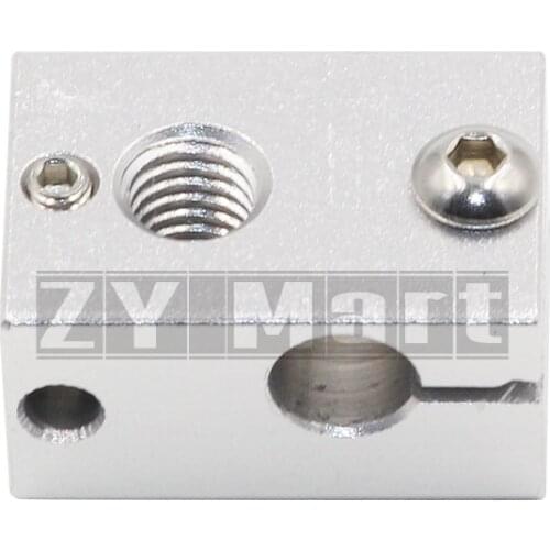 1Pc 3D Printer Accessorie Aluminium V6 Heat Block For RepRap Extruder For HT-NTC100K HotEnd Heater Hot End Heating