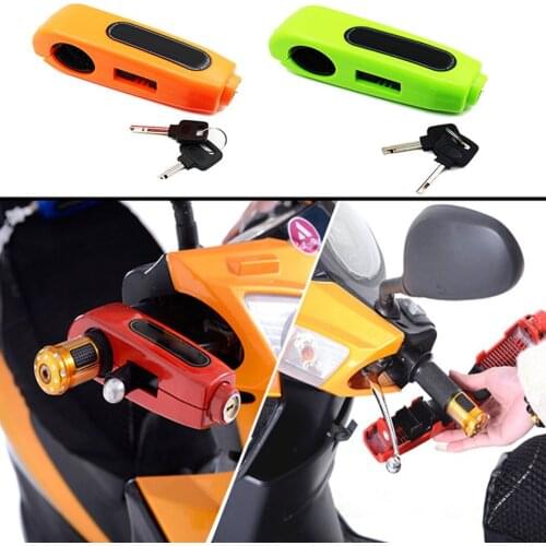1 Pc Motorcycle Throttle Handlebar Lock Best Heavy Duty Anti-Theft Lock For Motorbike ATV Dirt Bike And Scooter Random Color