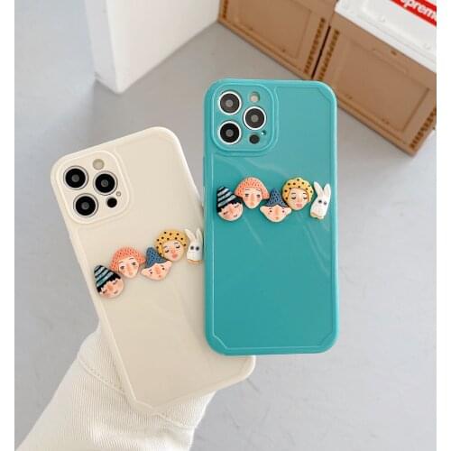 3D Fashion Silicone Case For iPhone X XR 8 7 Plus SE 2020 TPU Fashion Doll Shell Cover For iPhone 12 11 Pro XS Max
