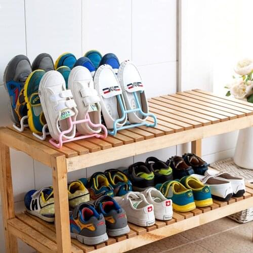 6/10Pc Multi-Function Children Kids Shoes Hanging Rack Stand Shelf Drying Rack Shoe Storage Rack Stand Hanger Wardrobe Organizer