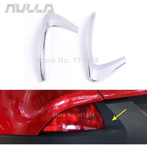 ABS Chrome Car Exterior Rear Fog Light Lamp Frame Decor Cover Trim For Renault Kadjar 2015 2016 2017 2018 Decoration Accessories
