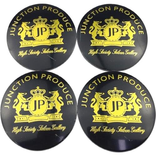 Car Wheel Sticker Decoration Auto Tyre Center Caps Badge Decal For JP Logo Styling For Mercedes W205 Renault Clio Kia Optima K5