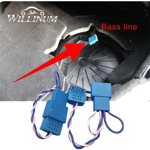 Car subwoofer Wiring fit for BMW F10 F11 F07 F20 F30 F32 F02 F25 G01 G30 speaker adapter horn harness bass low range line cable