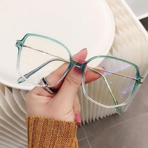 Oversized Glasses Frames Transparent Womens Frame Degree Eyeglasses Cat Eye Glasses Frame Clear Lens Glasses Fake Glasses