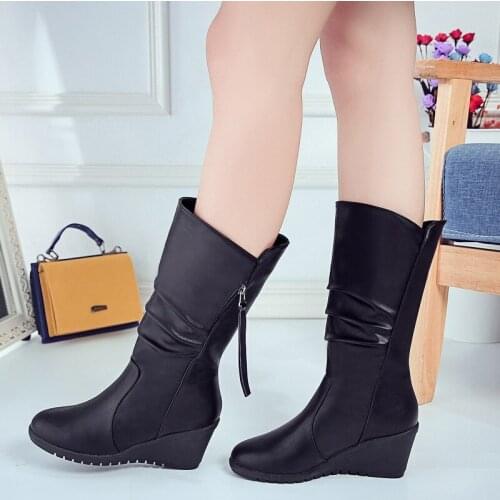 Mazefeng Vintage Style Patent Leather Women Boots Flat Booties Soft Cowhide Womens Shoes Front Zip Ankle Boots Zapatos Mujer