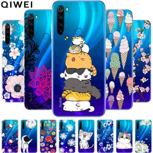 For Xiaomi Redmi Note 8T Case clear Transparent Soft TPU Back Cover For Xiomi Redmi Note 8 Silicon Phone Cases Note8 8 Pro 8 t