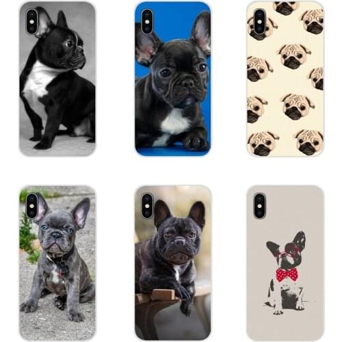 For Xiaomi Mi4 Mi5 Mi5S Mi6 Mi A1 A2 5X 6X 8 9 Lite SE Pro Mi Max Mix 2 3 2S Accessories Phone Cases Covers French Bulldog Cute