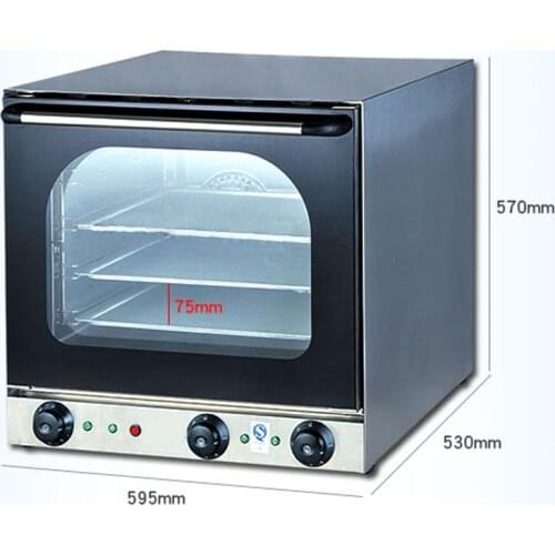 EB-4A full perspective hot air circulation electric oven Commercial spray type electric oven Large oven baking box