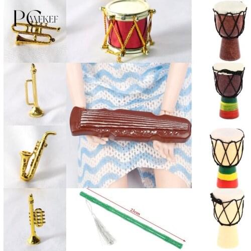 Guitar Violin Trumpet Drum Doll Musical Instrument for Dolls Music House