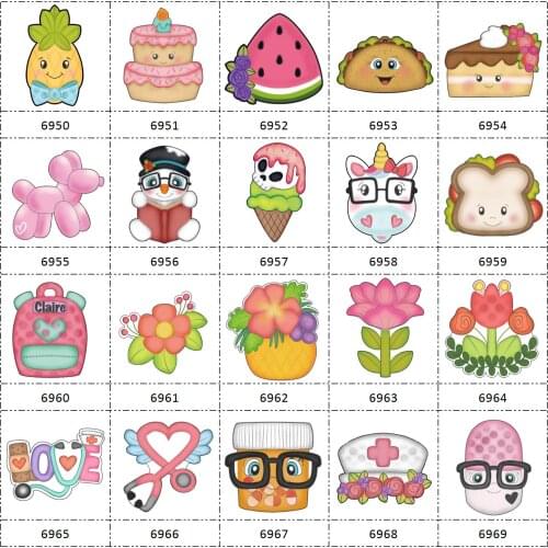 HSDCraft Free shipping 30 pcs planar resin cartoon Series for diy