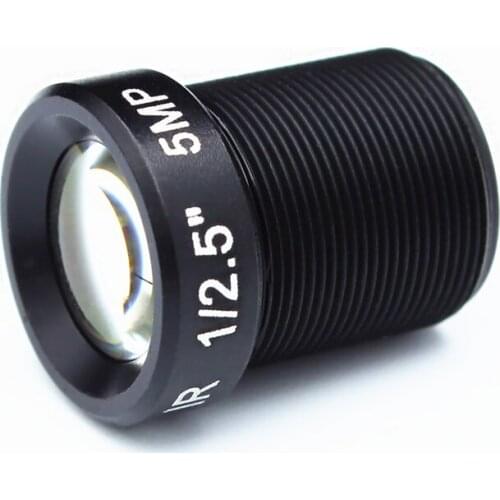4x 1/2.5" HD 5mp 12mm 32 Degrees Angle IR Board CCTV Lens M12 View 40m for Security IP Camera