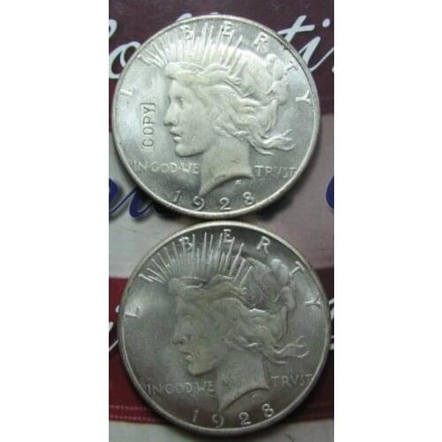 UNC Peace Dollar Two Face Coin(1928) UNC COPY