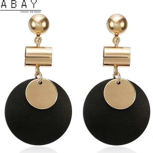 Fashion Hot Selling Ear Clip Round Earrings Girl 2020 New Temperament Versatile Geometry Simple Retro Grace High Quality Women