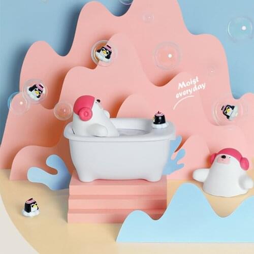 Mini Bear Bathtub Air Humidifier for Home USB Small Silent Office Desktop Heavy Fog 2021 New Humidifier