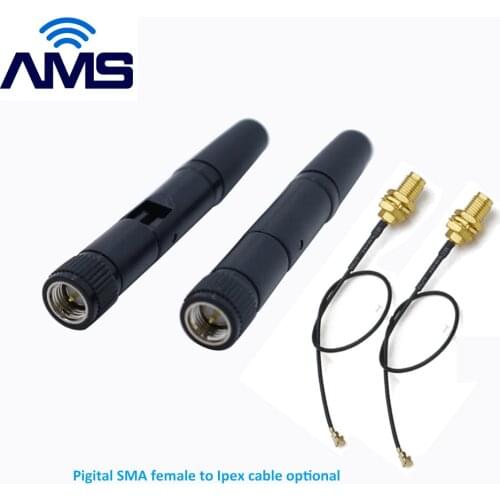 Factory wholesale 2.4G Wifi antenna lte 4g omni antenna external router wireless antenna indoor rubber rod antenna with RP-SMA c