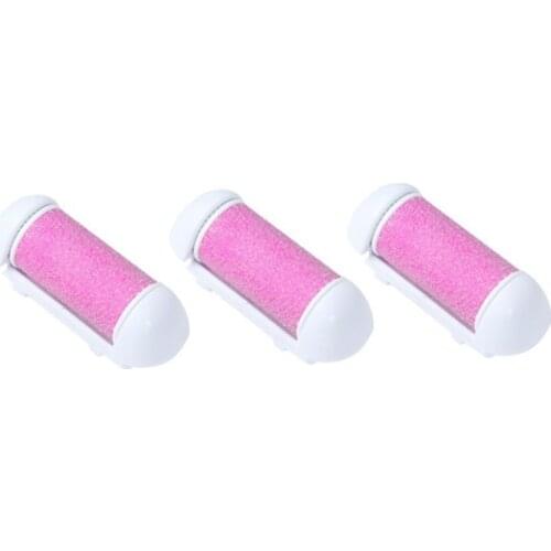 3Pcs KM-2502 Refill Head Brush Rolling Stone Feet Tool Pedicure Electric Machine Accessories