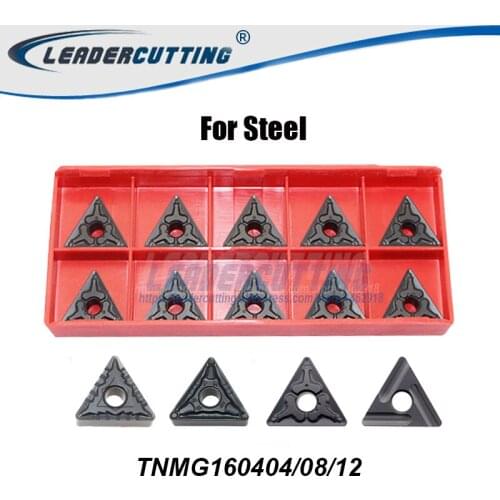 Steel TNMG160404 TNMG160408 160412 R-S L-S TM *10pcs Leadercutting Turning Carbide Insert for Lathe Holder,Turning Tip for Steel
