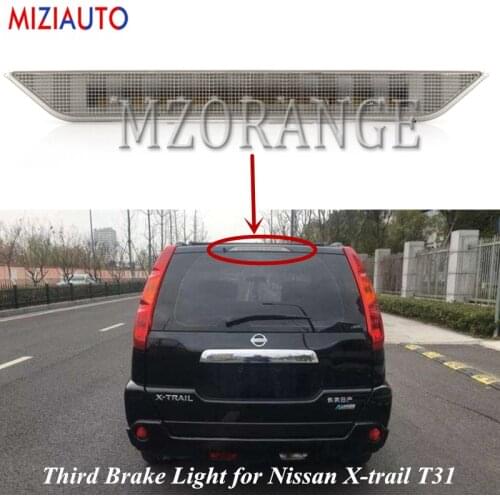 MIZIAUTO Rear Stop Lamp For Nissan X-trail T31 Xtrail 2008 2009 2010 2011 2012 2013 Car High Positioned Mount Third Brake Light
