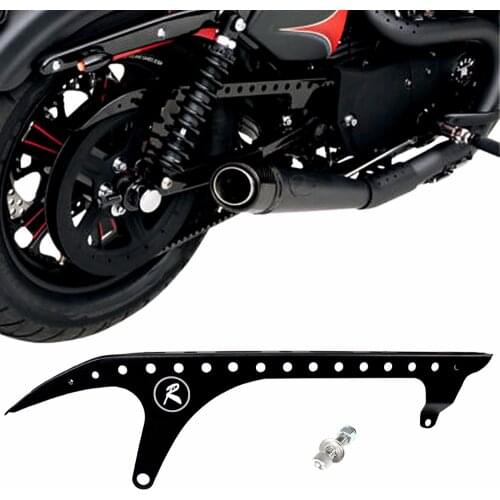 Motorcycle Rear Pulley Guard Black Drive Pulley Cover For Harley Sportster XL 883 1200 48 72 SuperLow Nightster 2004-2018 Model