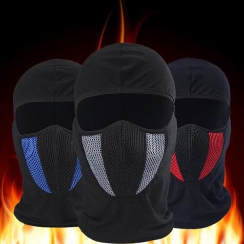 Winter Warmer Outdoor Windproof Ski Hat Beanies Unisex Autumn Motorcycle Cycling Balaclava Full Face Mask Neck Scarf Cap Chapeau