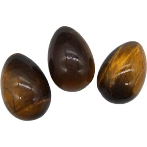 1pcs 30mm Natural Tiger Eye Crystal Egg-shaped Crystal Stones Healing Ball Sphere Gemstone Natural Stones and Minerals
