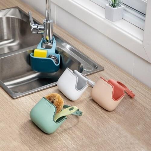 1 Pcs Sink Storage Basket Soap Sponge Drain Rack Bathroom Holder Storage Baskets Kitchen Organizer Tools Cocina Accessories