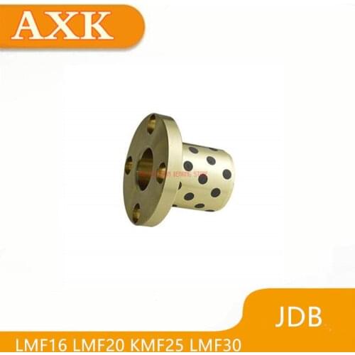 2019 AXK Linear Rail 1pcs Jdb Solid Embedded Graphite Self-lubricating Oil Bearing Copper Sheath Mfms Lmf16 Lmf20 Kmf25 Lmf30