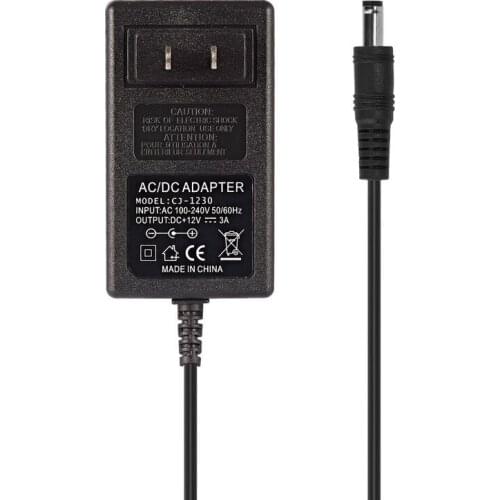 30pcs 12V CCTV Camera lC Power Supply Adapter AC 220V to DC 12V 3A Transformer LED Driver For 5050 LED Strip Controller