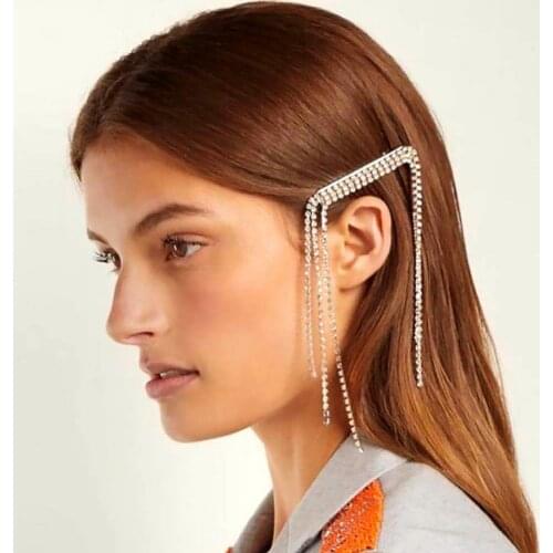 30pcs/lot DIY Multi Simple Diamond Tassel Street Snap Hair Clips SuperFlash Hairpin Hair Styling Tools Accessories HA1796