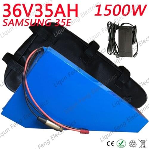36V lithium Battery pack Use Samsung Cell 36V 35AH Electric Bicycle Battery for 36V 500W 1000W 1500W Ebike Motor With Charger