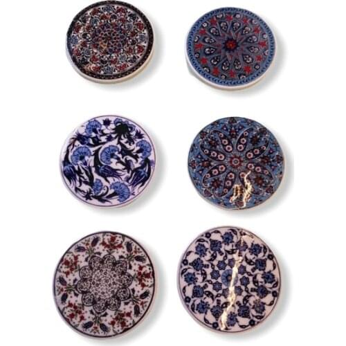 Assos Market Ceramic 6 S Coaster 9 cm decorative objects Декоративные элементы Objetos decorativos